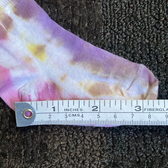 Vintage Set/2 Tie Dye Cotton Baby Socks 90's Y2K 10 months to 2 years - Girls - Picture 3 of 4